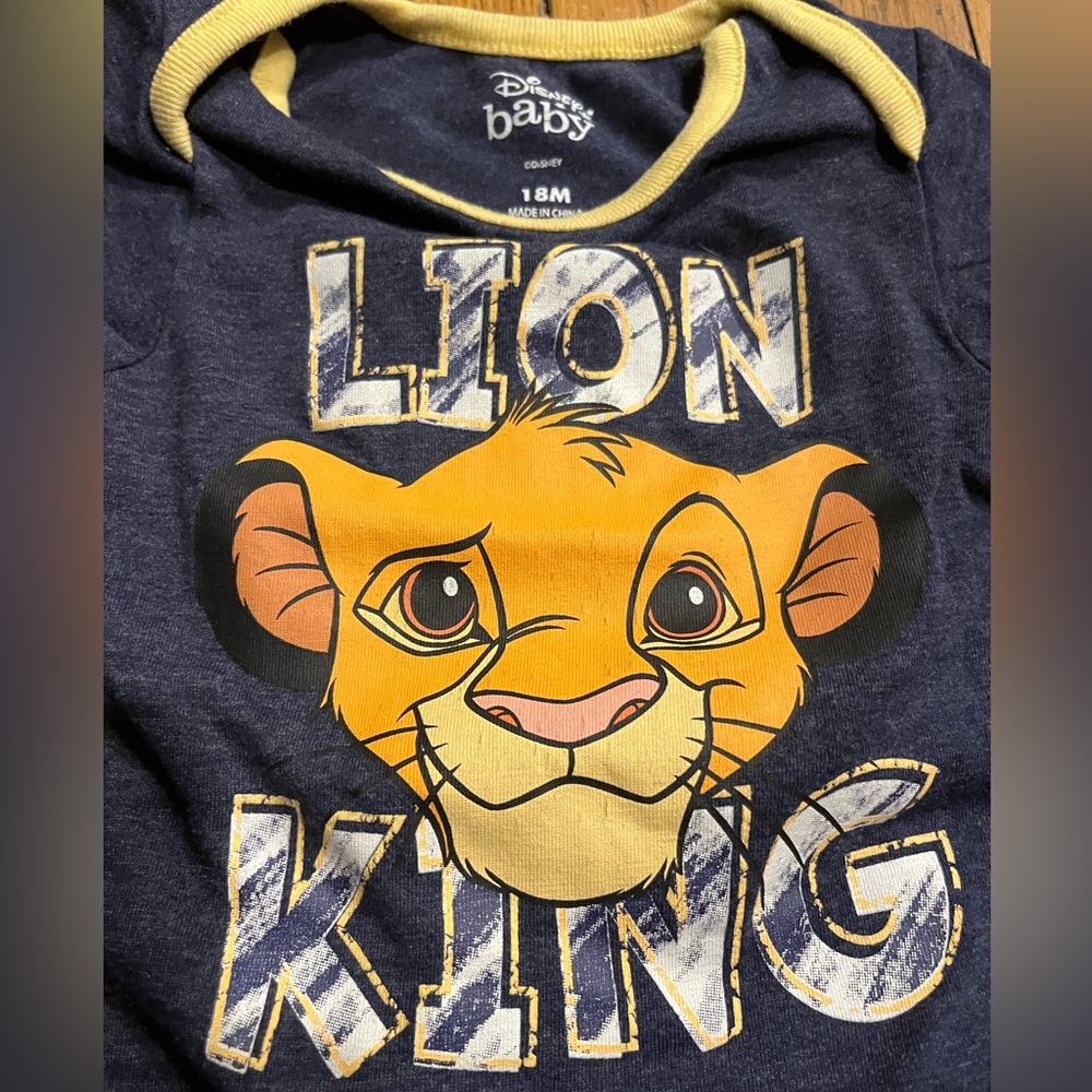 Disney Lion King Toddle Romper- Navy